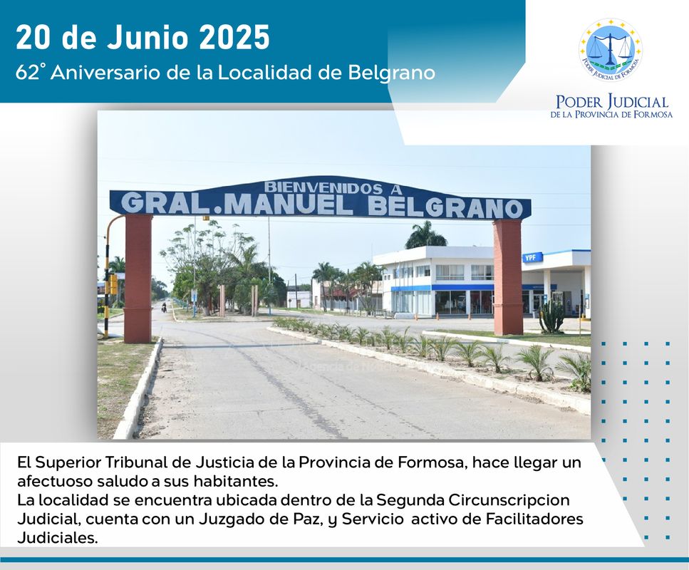 Aniversario localidad General Belgrano