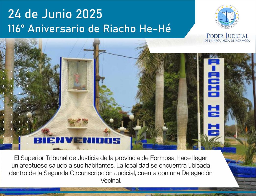 Aniversario de la localidad Riacho He-He