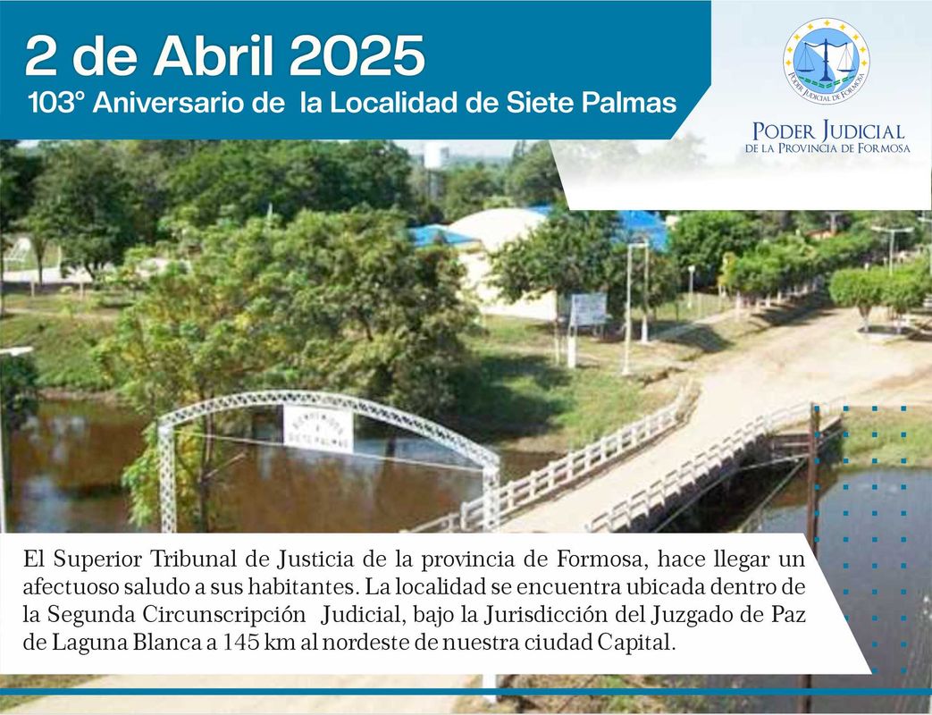 103° Aniversario de la localidad de Siete Palmas