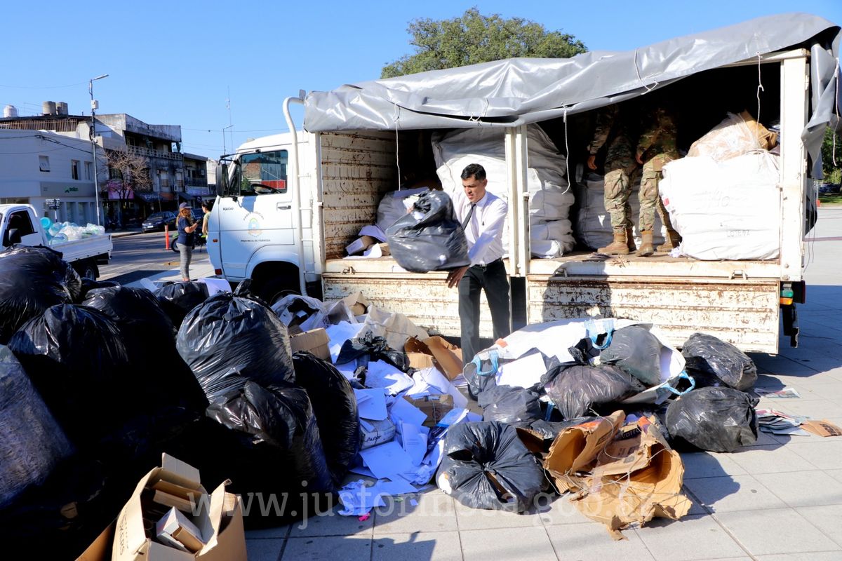 La Fundación Garrahan agradeció al Poder Judicial el permanente y valioso apoyo al programa de reciclado