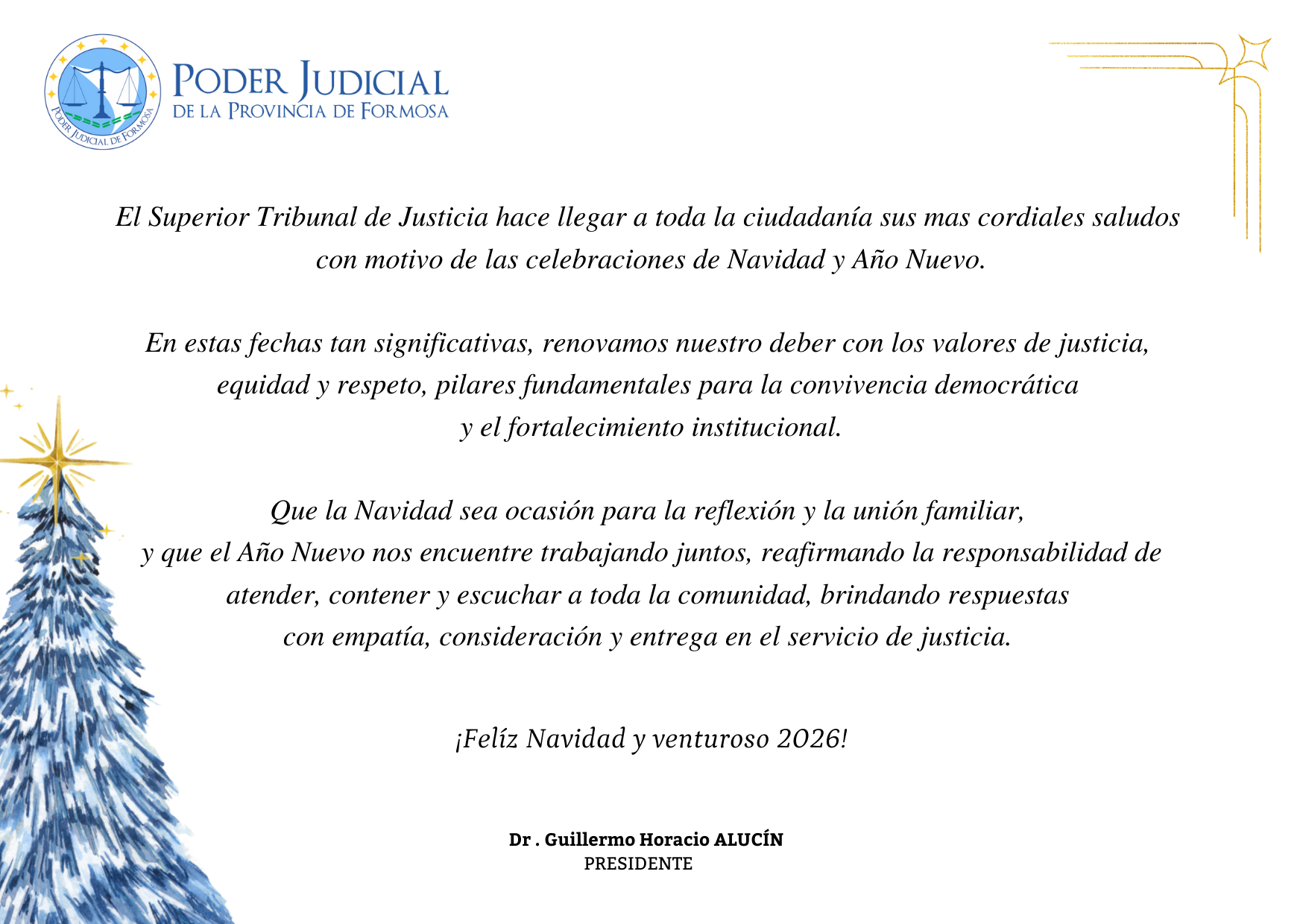 Salutación Fiestas de Fin de Año