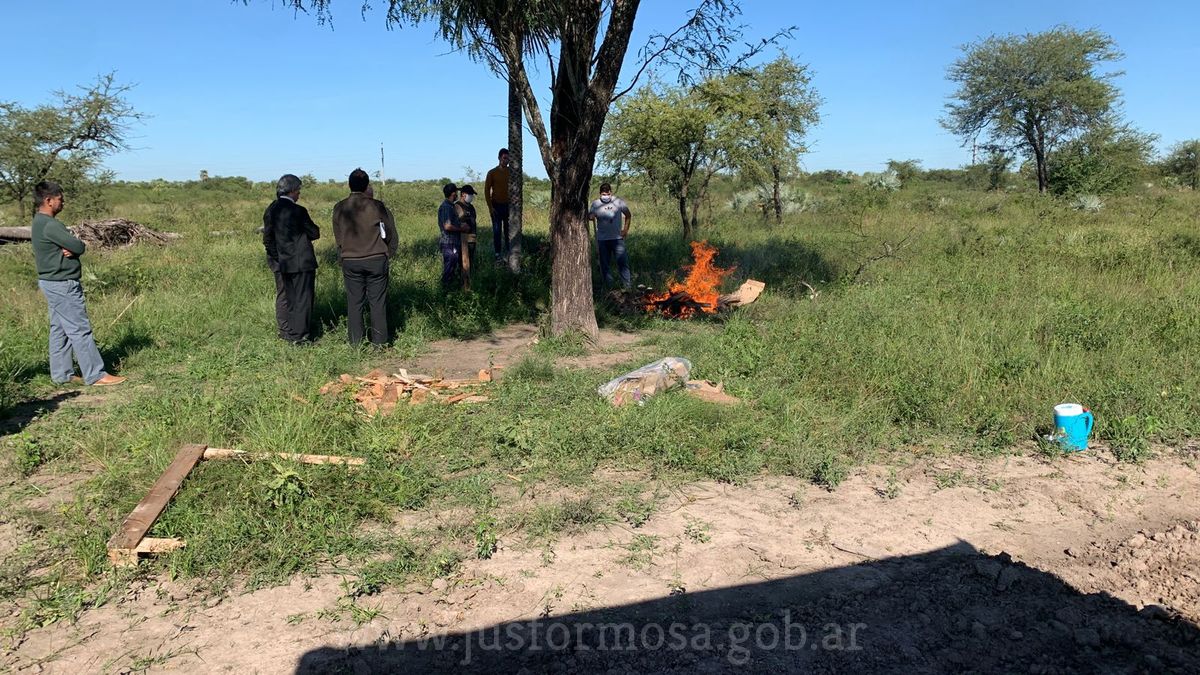 Quema de drogas en Clorinda