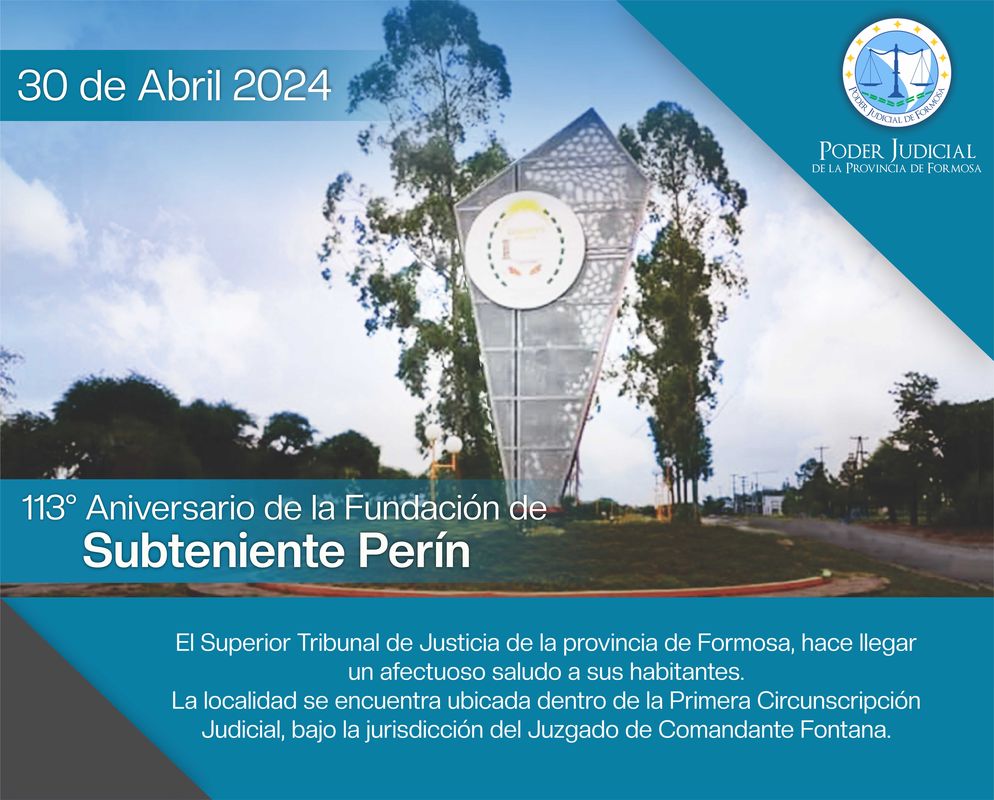 Aniversario fundación Subteniente Perín
