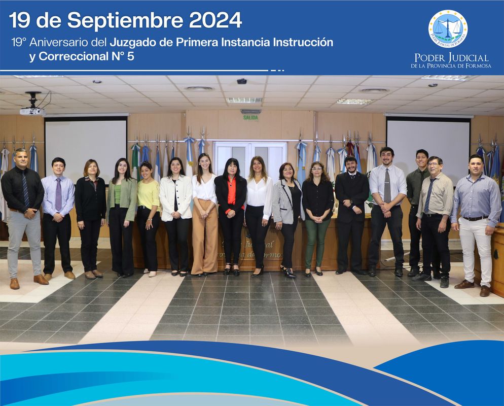 Aniversario Juzgado de Primera Instancia de Instrucción y Correccional N° 5