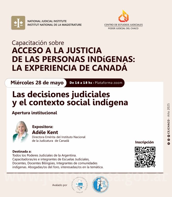 Flyer Acceso a Justicia: la experiencia de Canadá
