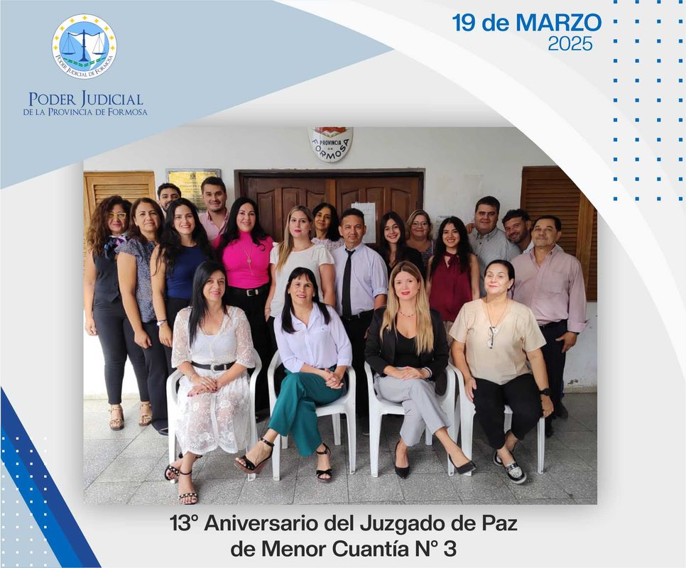 Aniversario Juzgado de Paz 3