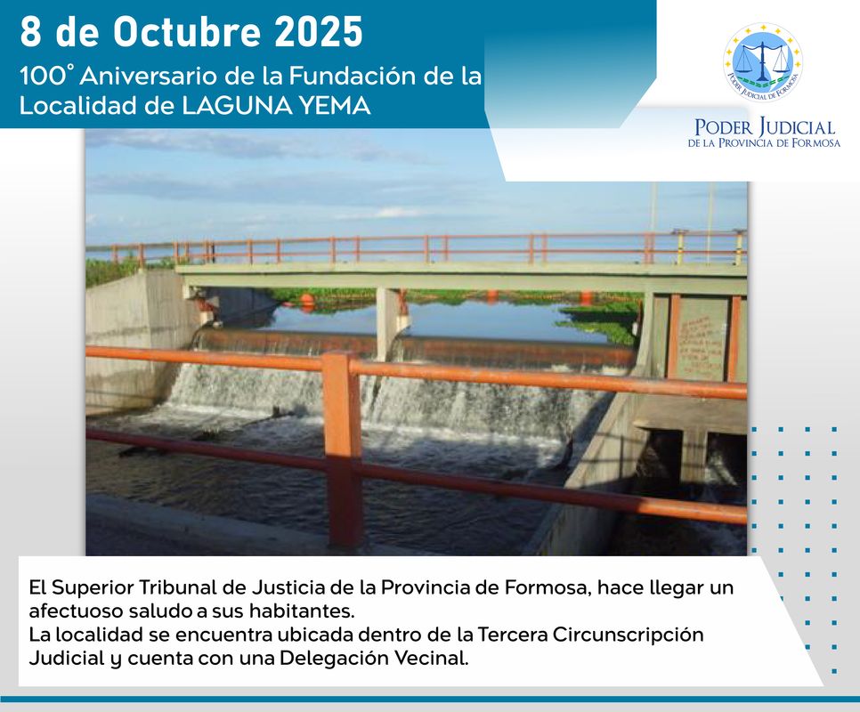 Aniversario localidad Laguna Yena