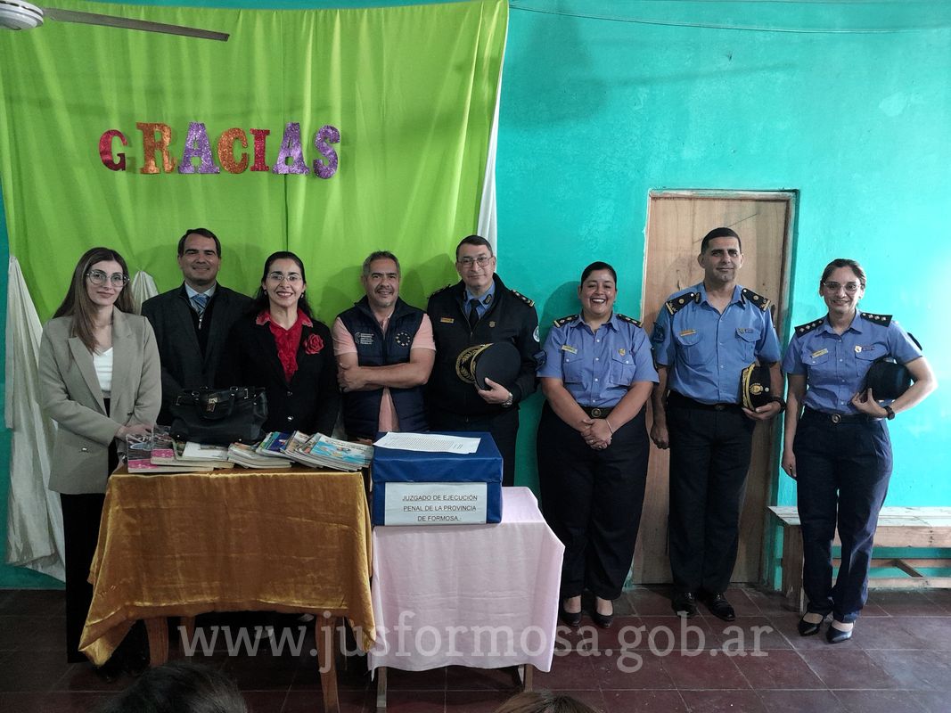 Entrega de libros por parte del Juzgado de Ejecución Penal