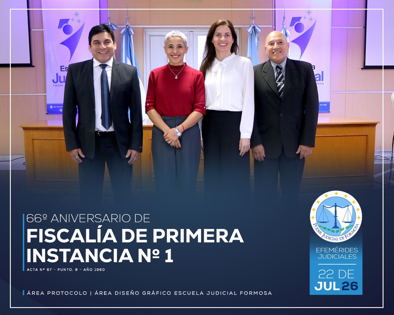 Efemérides - 66º Aniversario Fiscalía Nº 1