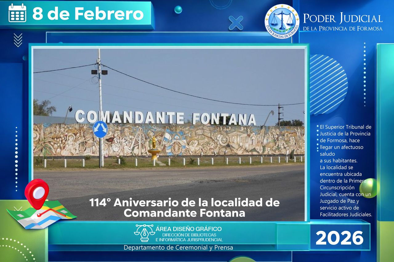 Efemérides - Aniversario localidad Comandante Fontana